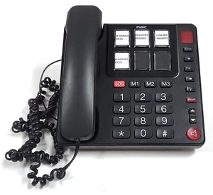 Fysic FX-3930 Telefon dla seniorów Duże przyciski Awaryjne tarcze prędkości BA269 - Zdjęcie 1 z 4