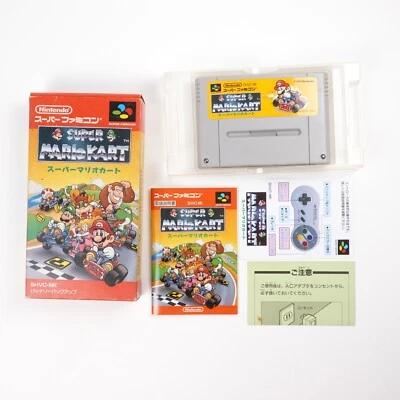 Super Mario Kart Super Famicom SFC With Box Japan Import US Seller - Image 1 of 4