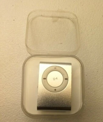 Mini MP3 Music Multimedia Player USB Flash Disk Metallic SILVER Micro SD - Image 1 of 4