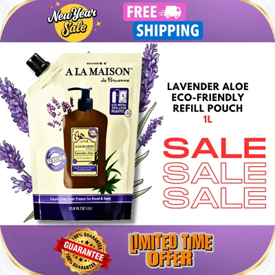 A La Maison Lavender Aloe Eco-Friendly Floral Liquid Refill Pouch 33.8 fl oz - Image 1 of 4