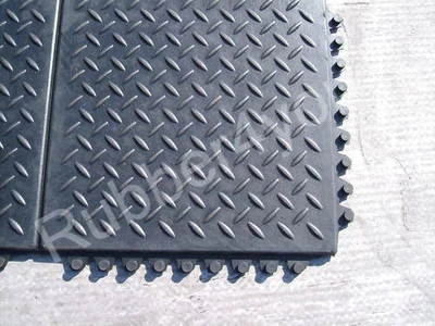 Cheapest CHECKER Gym rubber garage workshop professional gym floor tiles mats - Image 1 of 4
