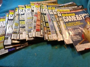 25 Lot Back Issue ALABAMA GAME & FISH MAGAZINE Mixed Yrs See Pics Hunter Angler - Picture 1 of 11