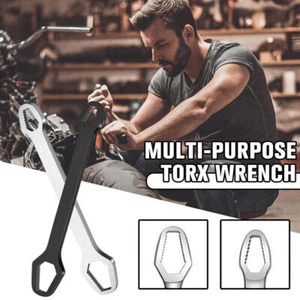 Universal Torx Wrench Double-head Self-tightening Adjustable Wrenches Kit 8-22mm - Picture 1 of 8