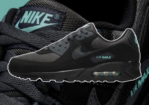 Nike Air Max 90 HV6224 001 Men's Multi Size Shoes Black Tiffany Aurora Green NEW - Picture 1 of 5