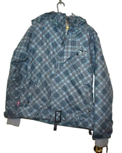 Betty Rides All Mountain Green Plaid Snowboard Ski Coat Jacket Women’s Size L - Picture 1 of 4