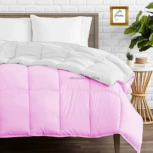 Amazing Down Alternative Reversible Comforter Egyptian Cotton Cal King Size - Picture 1 of 150