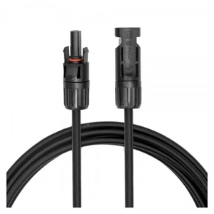 Cable solar 6 mm² negro 3 m con conector paneles solares fotovoltaicos - Imagen 1 de 5