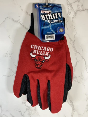 Chicago Bulls Sport Utility Team Logo Gloves Licensed NBA Forever Collectible Cover