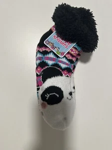 NEW with tag Girls Kookie Kritters Panda Slipper Socks Shoe Size 4-10 1 Pair - Picture 1 of 6