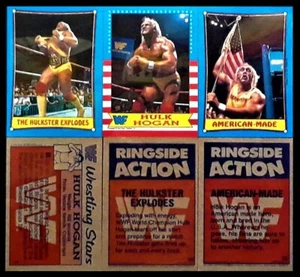 1987 Topps Wrestling - 3 Hulk Hogan Cards (#3, 26, 35) - Wrestlemania III NM-MT - Picture 1 of 1