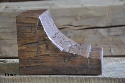 Pair of Corbels Cove Style New Solid Pine For Rustic Fireplace Mantel NEW  - Image 1 of 4
