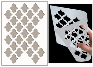 Moroccan Stencil Cake Pattern Painting Wall Furniture Reusable Art Crafts TE162 - Picture 1 of 23