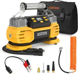 AstroAI 160 PSI Heavy Duty Tire Inflator Pump 12V Dual Cylinders & Dual Motors - Picture 1 of 7