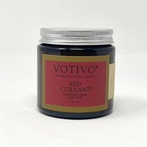 Votivo Red Currant Candle Glass Jar With Lid Single Wick 2.8oz NEW - Picture 1 of 3