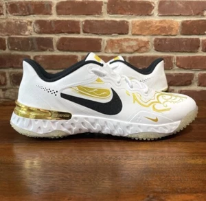 Botín de béisbol Nike Alpha Huarache Elite 3 para hombre talla 12,5 premium césped CV3561-101 - Imagen 1 de 8