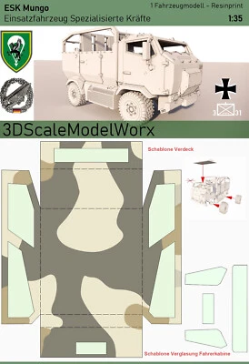 3DSCALEMODELWORX Bundeswehr ESK Mungo 1:35 Bausatz