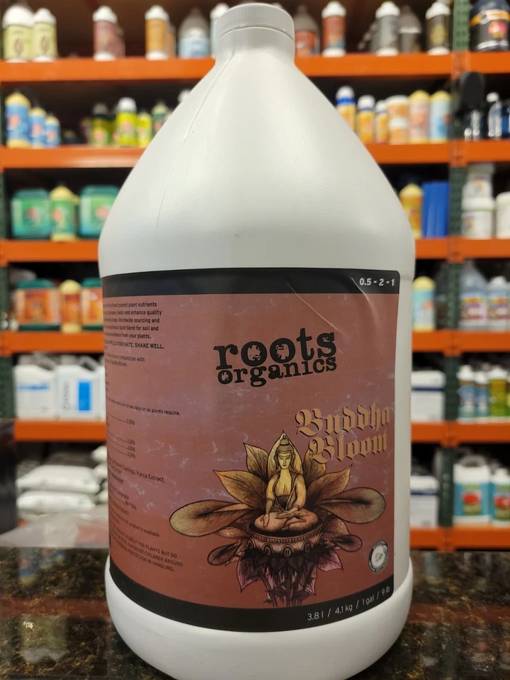 Fórmula de flor concentrada Aurora Roots Organics 1 galão Buddha Bloom 0,50-2-1 - Imagem 1 de 1