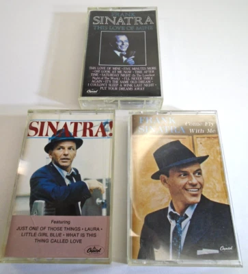 Vtg Frank Sinatra Cassette Tape Lot (3) Come Fly With Me/ Love Of Mine/ Sinatra! - Image 1 of 4