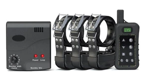 3 Dog bark shock collar electric fence system remote waterproof wireless fencing - Picture 1 of 12