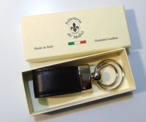 SCHLÜSSELANHÄNGER LEDER HYPOALLERGISCH LEDER LEDER DE MEDICI MADE IN ITALY ECHT - Bild 1 von 2