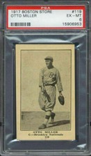 1917 H801-8 Boston Store #119 Otto Miller PSA 6 Brooklyn Robins