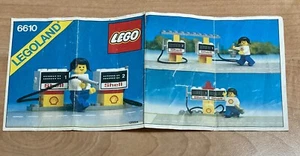 Lego Vintage 6610 Gaspumpen Shell nur Anleitung / KEINE TEILE - Bild 1 von 2