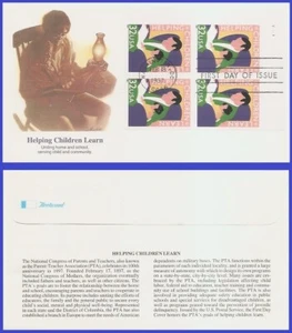 USA5 #3125 U/A FLEETWOOD FDC PB4 Aiutare i bambini a imparare - Foto 1 di 1