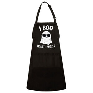 I Boo What I Want Halloween Scary Spooky Kitchen Cooking Waterproof Unisex Apron