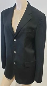 Chaqueta Blazer MOSCHINO Prendas para Hombre Negra Lana Virgen Forrada de Pechos Individuales Talla:50 - Imagen 1 de 8