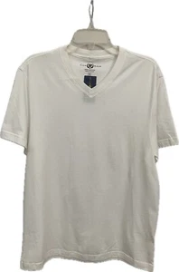 Club Room Men's White V Neck T Shirt Size M - Picture 1 of 3