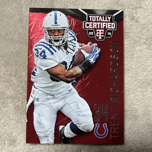 2014 Vollständig zertifizierte Platinum Red Football Card 42 Trent Richardson 007/100 MT - Bild 1 von 3
