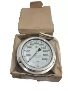 McDaniel S23025-06-CLT 0-20000 psi Oil Filled Pressure Gauge - Picture 1 of 12