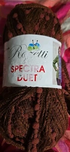 Rozetti Spectra Duet NEU Garn Schokoriegel 3,5 Unzen 32 Yard - Bild 1 von 5