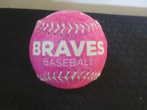 2017 Rawlings Atlanta Braves Pink Logo Ball Baseball - Bild 1 von 4