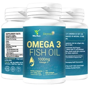 3 Fischöl 1000mg - 100 super starke weiche Gele - 310mg DHA - Bild 1 von 10