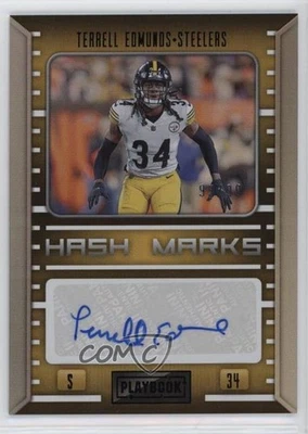 2022 Panini Playbook Hash Marks /99 Terrell Edmunds #HM-TE Auto - Image 1 of 2