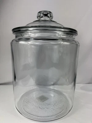 Anchor Hocking 13”x9” Large Clear Glass Storage Apothecary Cookie Jar With Lid - Image 1 of 4