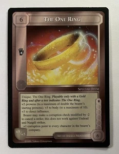 The One Ring The Wizards Middle Earth CCG MECCG Limited Black Border LP - Picture 1 of 2