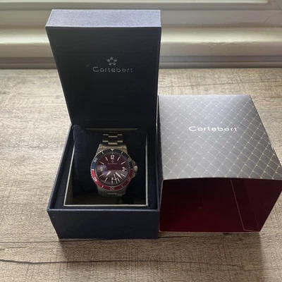 Cortebert CB-3015-22 Men’s Watch - Red/Blue - $275 Retail! - Image 1 of 3