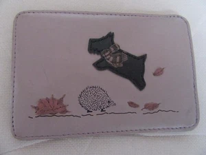 RADLEY LEATHER CARD HOLDER - JUMPING DOG - Picture 1 of 1