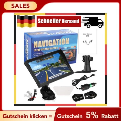 9 Zoll HD GPS Navi Navigationsgerät 8G für Auto LKW PKW Navigation EU DE Jfpsweh - Bild 1 von 4