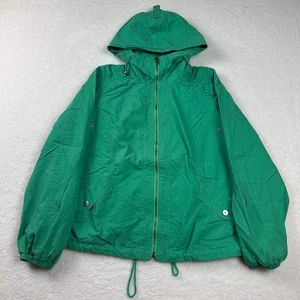 Vintage Jones New York grüne leichte Windbreaker Jacke Kapuze Full Zip Gr. S - Bild 1 von 9