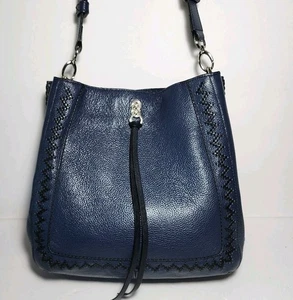 BRIGHTON INTERLOK BANDOLERA CONVERTIBLE GEORGIA AZUL FRANCÉS CUERO A LATIGAZO - Imagen 1 de 20