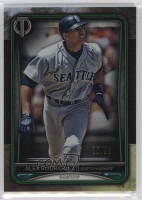 2020 Topps Tribute Green /99 Alex Rodriguez #3 - Image 1 of 2