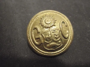 Antique brass button Guardia Civil Law enforcement Lima Peru - Picture 1 of 3