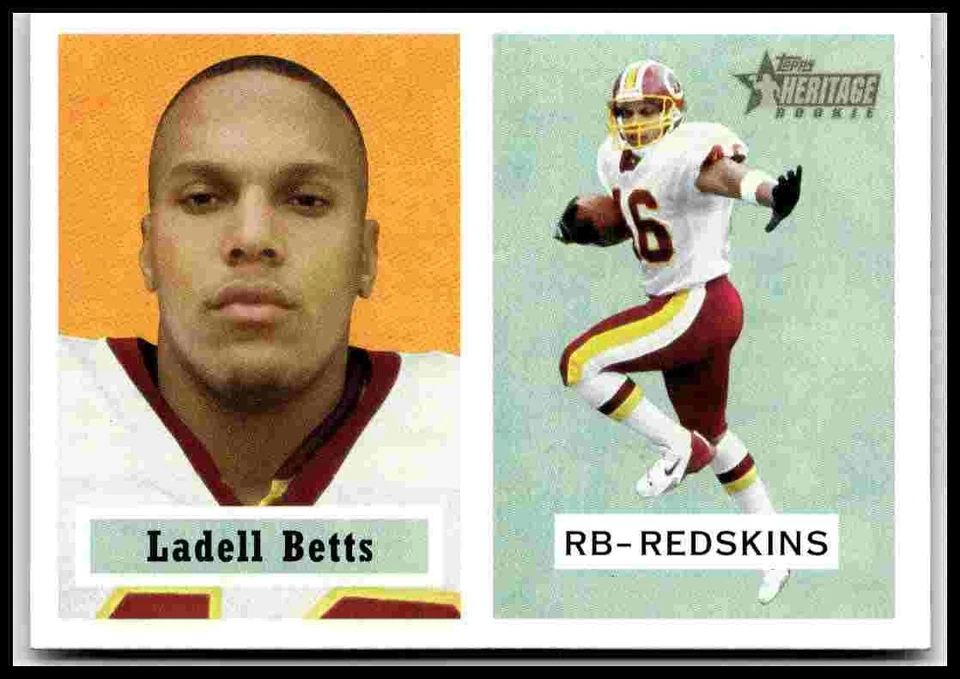 2002 Topps Heritage #184 Ladell Betts RC Rookie Card - Image 1 of 2