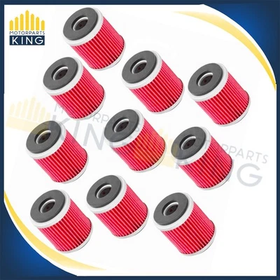 10x Oil Filters Fit 2003-2025 Yamaha WR250F WR250X WR450F XT250 YZ250F YZ450F - Image 1 of 3