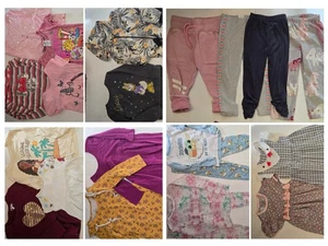 Girl's Size 4T Toddler Fall Winter Clothing 21 Piece Lot Disney Carter Mix  - Foto 1 di 8