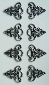 8 BODICE HOOKS / EYELETS, Dirndl, Trachten, Bavarian, Oktoberfest - Picture 1 of 3