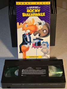 Vintage The Adventures of Rocky and Bullwinkle Vol 10 (w/Inserts) Painting Theft VHS - Bild 1 von 12